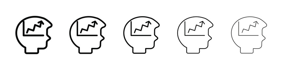 Productive man icon isolated vector on white background set