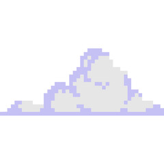 Naklejka premium Cloud Pixel Art
