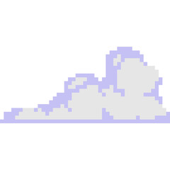 Naklejka premium Cloud Pixel Art