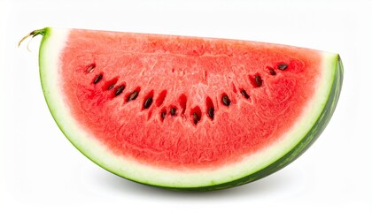 Slice of watermelon isolated on white background