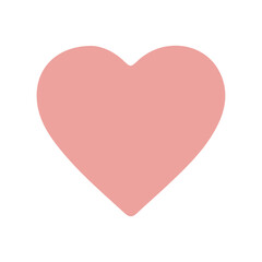 red heart on white background