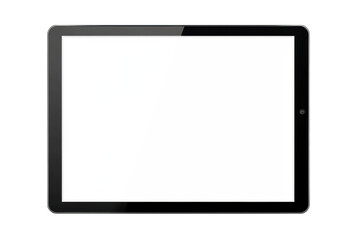 Blank Black Tablet Screen - High-Tech Device