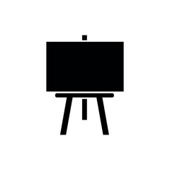 easel icon on white background	