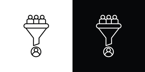 sales conversion icon Design Template vector set for graphic work