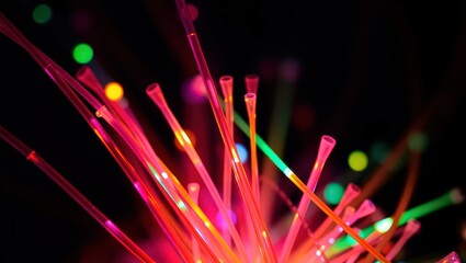 Colorful Fiber Optic Strands: The Future of Internet