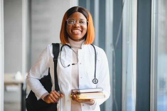 african american girl medical student - Powered by Adobe