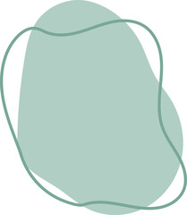 Organic amoeba blob shape abstract colorful, vector illustration.