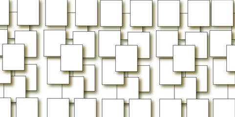 abstract background with metal grid. Minimalistic abstract white background with simple geometric cubes arranged in a clean and modern pattern, perfect for a banner design.