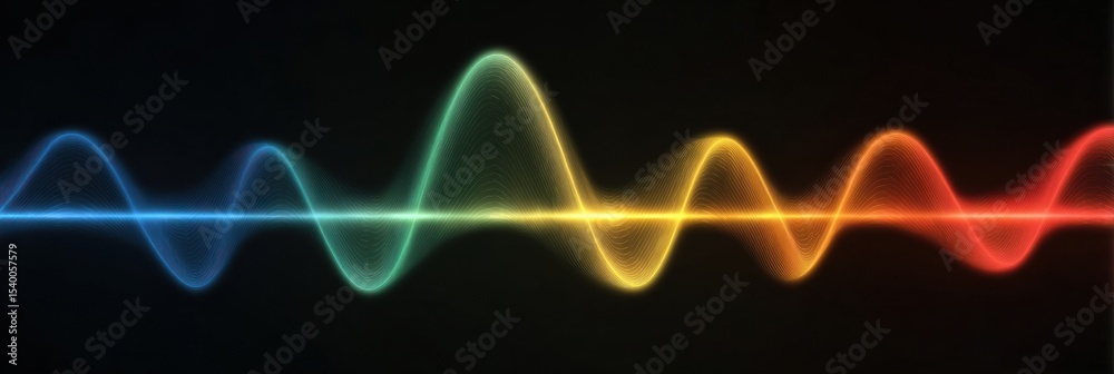 Poster exploration of stress-to-calm spectrum through vibrant nerve-like lines illustrating emotional trans