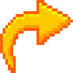Fototapeta premium Arrow Pixel Art