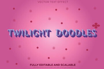 Twilight Doodles Text Effect