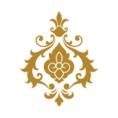 rococo pattern design vector art