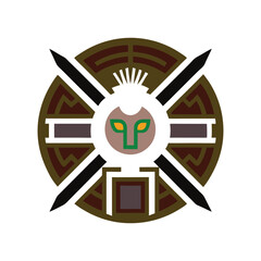 roman pattern design vector art