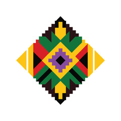 kente pattern design vector art