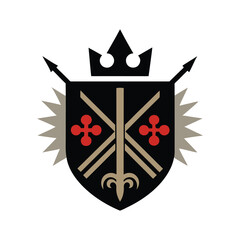 medieval pattern design vector art