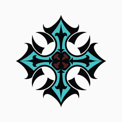 gothic pattern design vector art