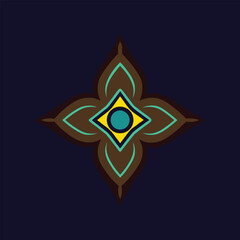 glow pattern design vector art