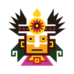 inca pattern design vector art