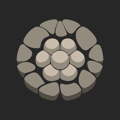 stone pattern design vector art