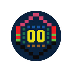 binary pattern design vector art