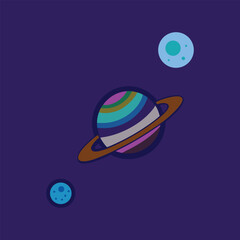 galaxy pattern design vector art