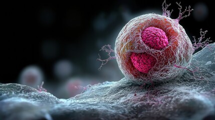 Exploring the Intricate World of Ovarian Cancer Cells Through Macro Microscopy Techniques in a Medical Laboratory Setting