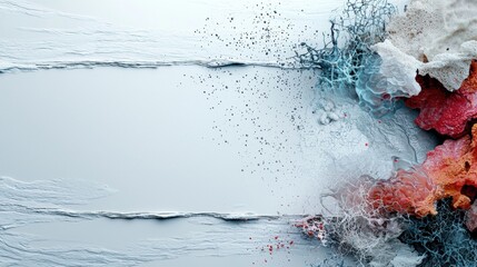 A Spectacular Display of Flowers Drenched in Water Capturing Nature's Beauty while Exploring Medical Laboratory Science