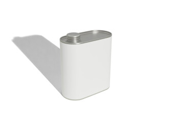 Metallic Coffee Can Mockup for Label Branding