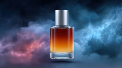 Levitating Serum Bottle with Gradient Auras