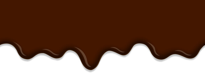Seamless Dripping texture of rich chocolate syrup