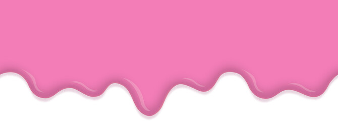 Seamless Dripping texture of sweet pink icing