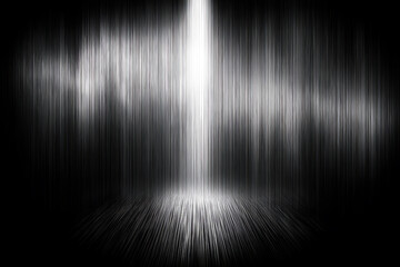 Abstract black and white vertical lines background studio