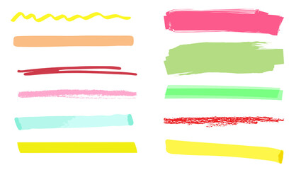 色んな線の素材セット