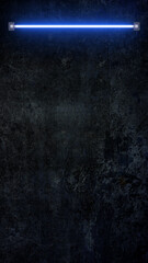 neon lights pink and blue fluorescent lamp flicker on concrete wall ,abstract technology and streaming blank vertical social media background	