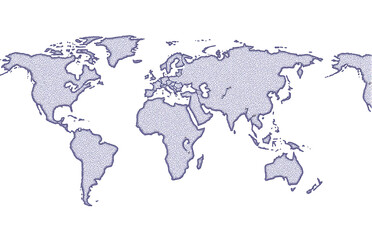 Fototapeta premium World Map Pattern Design