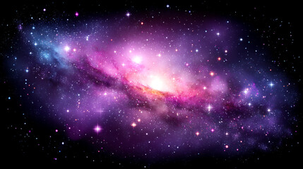 Obraz premium Majestic spiral galaxy cosmic nebula starscape deep space