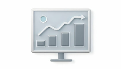 Analyzing Business Growth Chart with an Upward Trending Arrow