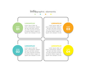 Background business infographic elements for the presentation