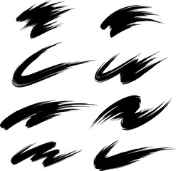 Brush Stroks_Silhouette Vector 001.eps