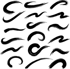 Brush Stroks_Silhouette Vector 002.eps