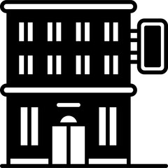 Hotel Solid Icon