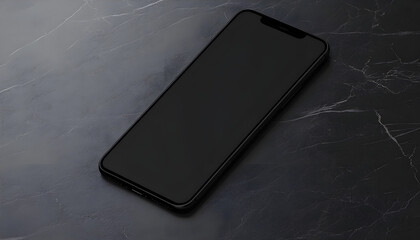 Simple Phone Screen Mockup on Dark Background