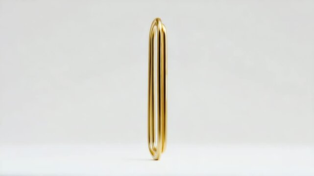 Gold oblong handle
