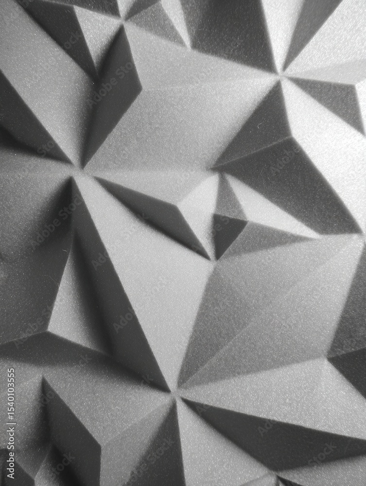 Aufkleber Sharp Triangle Pattern Across a Soft Textured Surface Creating a Modern Design Aesthetic