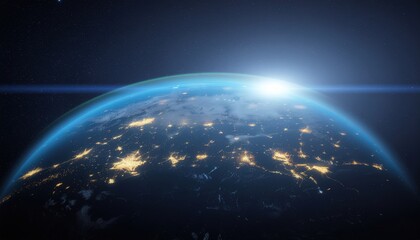 Obraz premium Earth from Space A Stunning View of Our Planet