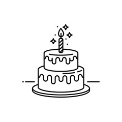 wedding cake vector illustration