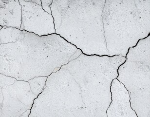 Cracked Wall Surface with Visible Cracks