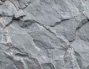 Natural Gray Slate Rock Surface
