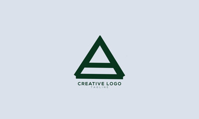 CA AC PA AP Abstract initial monogram letter alphabet logo design