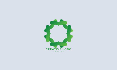 MOSAIC PATTERN Abstract initial monogram letter alphabet logo design